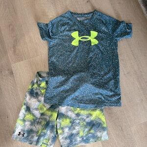Under Armour shirt and shorts set